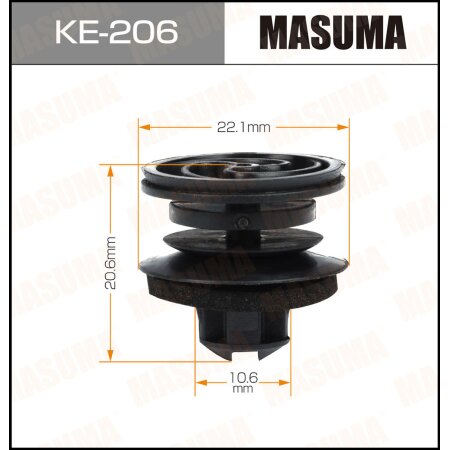 Retainer clip Masuma plastic, KE-206