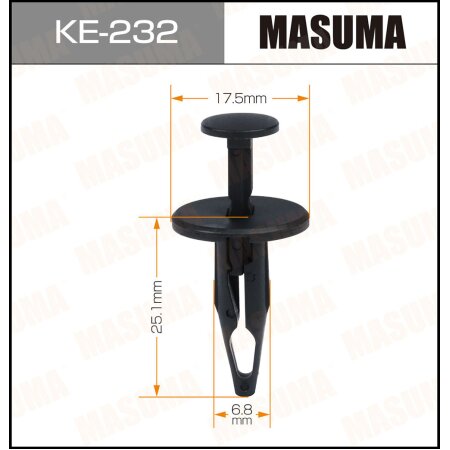 Retainer clip Masuma plastic, KE-232