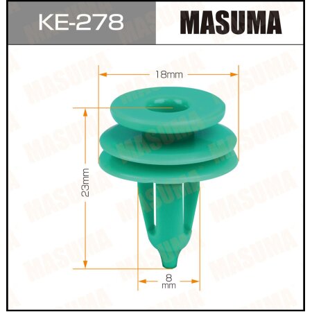 Retainer clip Masuma plastic, KE-278