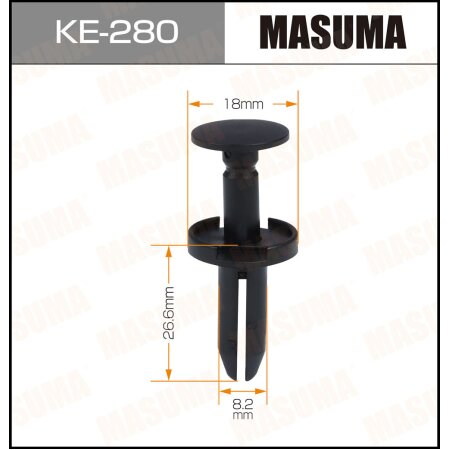 Retainer clip Masuma plastic, KE-280