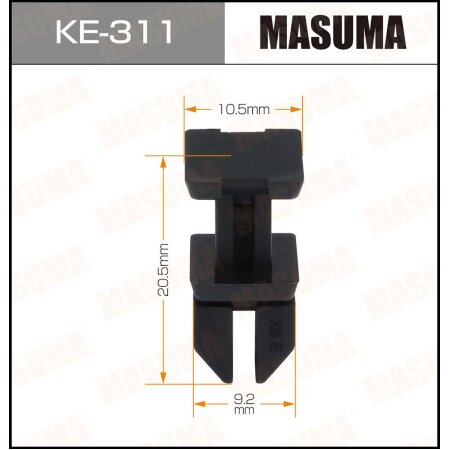 Retainer clip Masuma plastic, KE-311