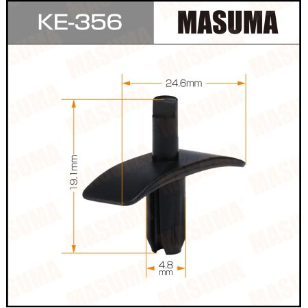 Retainer clip Masuma plastic, KE-356