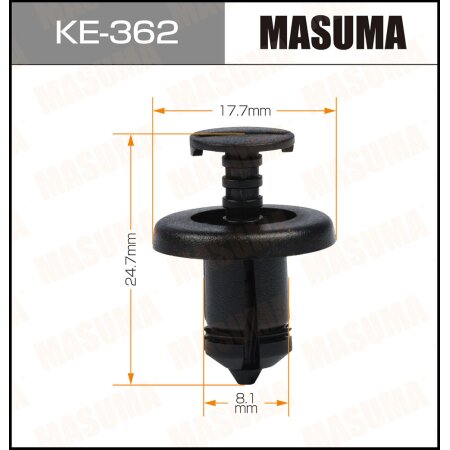 Retainer clip Masuma plastic, KE-362