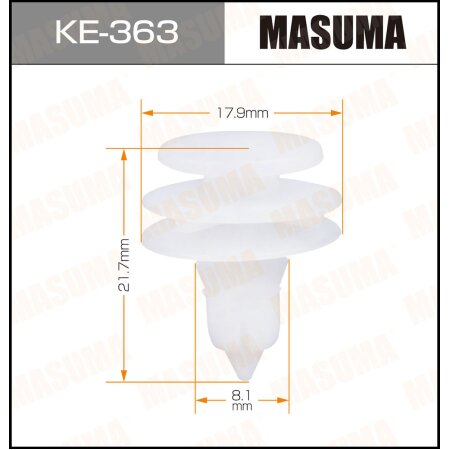 Retainer clip Masuma plastic, KE-363