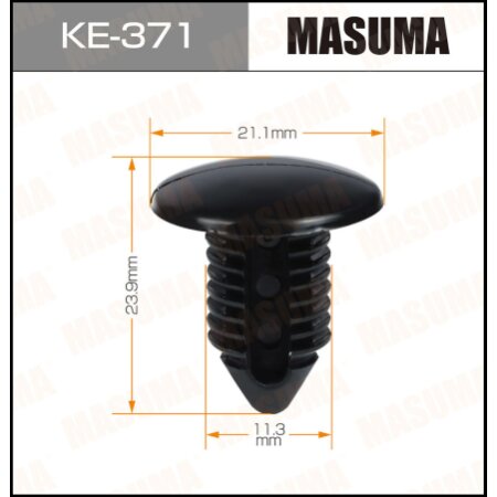 Retainer clip Masuma plastic, KE-371