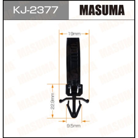 Retainer clip Masuma plastic, KJ-2377