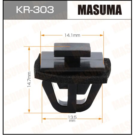 Retainer clip Masuma plastic, KR-303