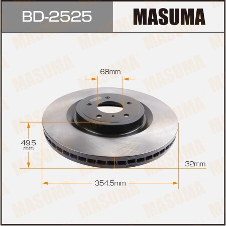 Brake disk Masuma, BD-2525