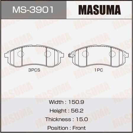 Brake pads Masuma, MS-3901