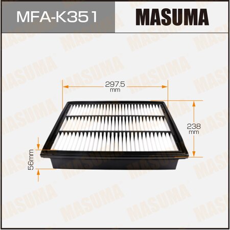 Air filter Masuma, MFA-K351