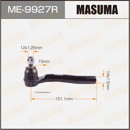 Tie rod end Masuma, ME-9927R