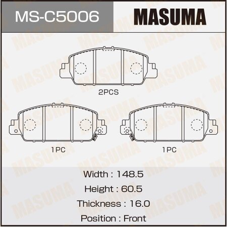 Brake pads Masuma, MS-C5006