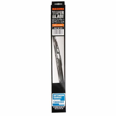 Wiper blade Masuma Optimum 16" (400mm) framed, mount J-hook, Pin, Bayonet, MU-016S