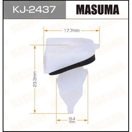 Retainer clip Masuma plastic, KJ-2437