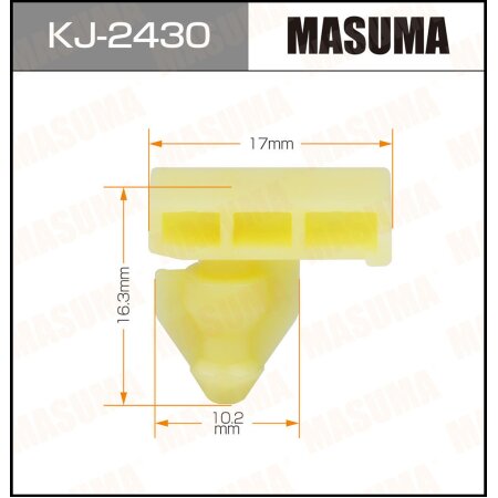 Retainer clip Masuma plastic, KJ-2430