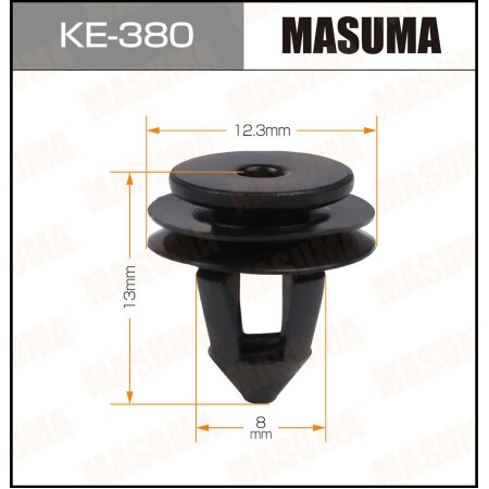 Retainer clip Masuma plastic, KE-380