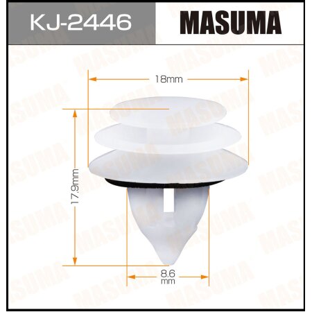 Retainer clip Masuma plastic, KJ-2446