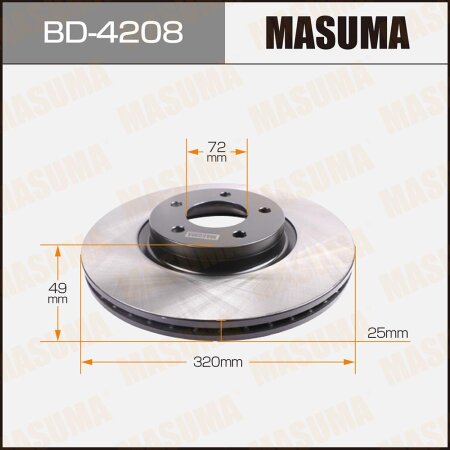 Brake disk Masuma, BD-4208