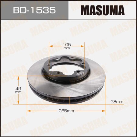 Brake disk Masuma, BD-1535