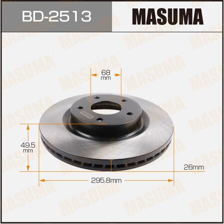 Brake disk Masuma, BD-2513