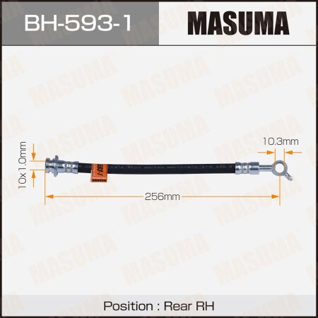 Brake hose Masuma, BH-593-1