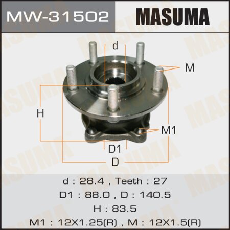 Wheel hub assembly Masuma, MW-31502