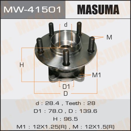 Wheel hub assembly Masuma, MW-41501