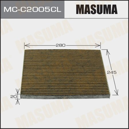 Cabin air filter Masuma charcoal, MC-C2005CL