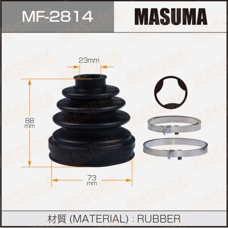 CV Joint boot Masuma (rubber), MF-2814