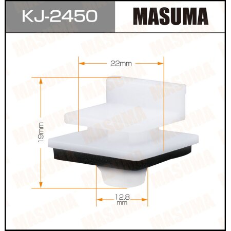 Retainer clip Masuma plastic, KJ-2450