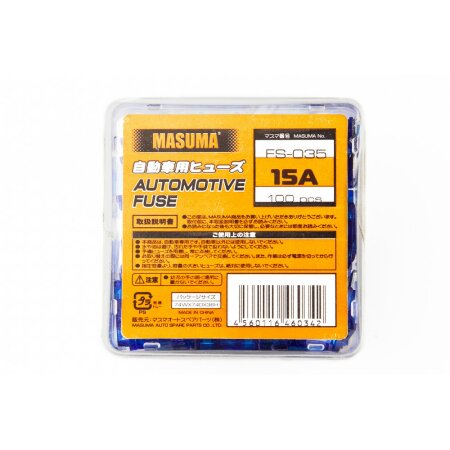 Car fuse Masuma standard 15A, FS-035