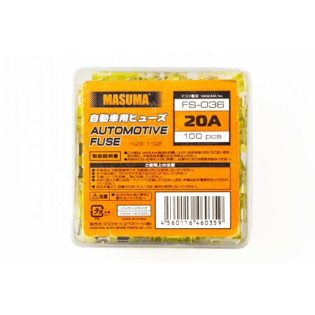 Car fuse Masuma standard 20A, FS-036