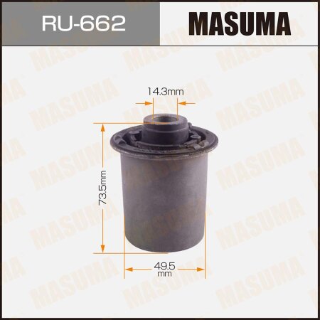 Silent block suspension bush Masuma, RU-662