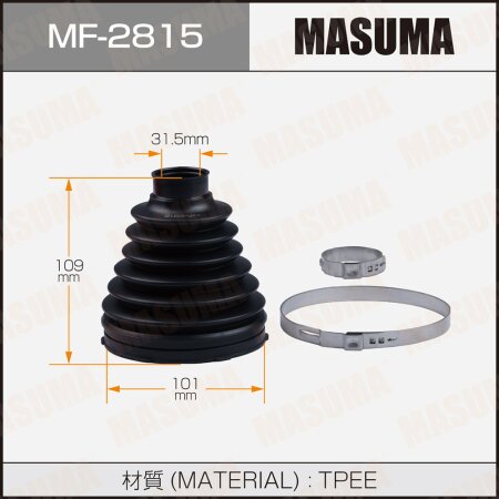 CV Joint boot Masuma (plastic), MF-2815