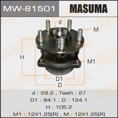 Wheel hub assembly Masuma, MW-81501