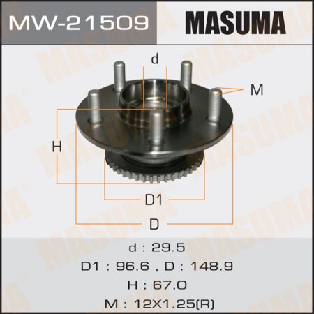 Wheel hub assembly Masuma, MW-21509