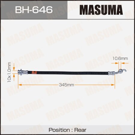 Brake hose Masuma, BH-646