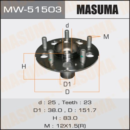 Wheel hub assembly Masuma, MW-51503