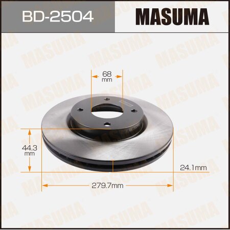 Brake disk Masuma, BD-2504