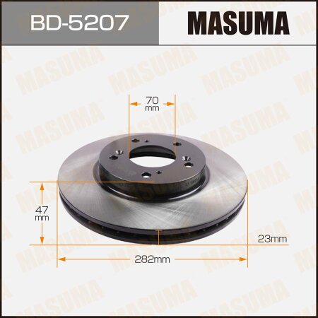 Brake disk Masuma, BD-5207