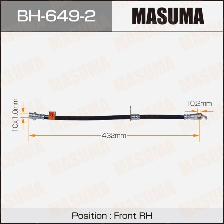 Brake hose Masuma, BH-649-2