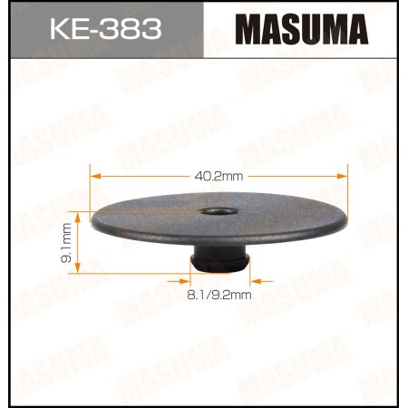 Retainer clip Masuma plastic, KE-383