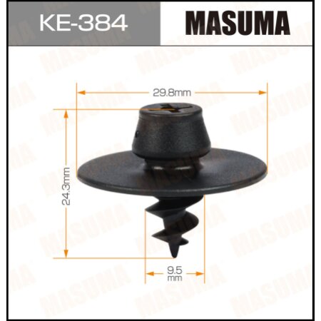 Retainer clip Masuma plastic, KE-384