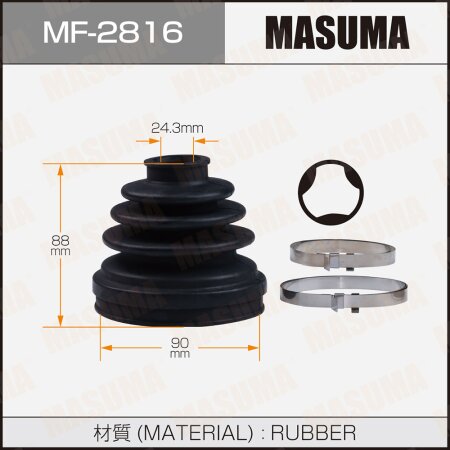 CV Joint boot Masuma (rubber), MF-2816