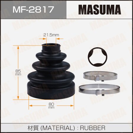 CV Joint boot Masuma (rubber), MF-2817