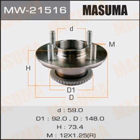 Wheel hub assembly Masuma, MW-21516