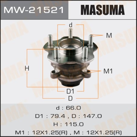 Wheel hub assembly Masuma, MW-21521