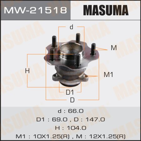 Wheel hub assembly Masuma, MW-21518