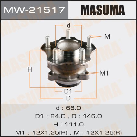 Wheel hub assembly Masuma, MW-21517