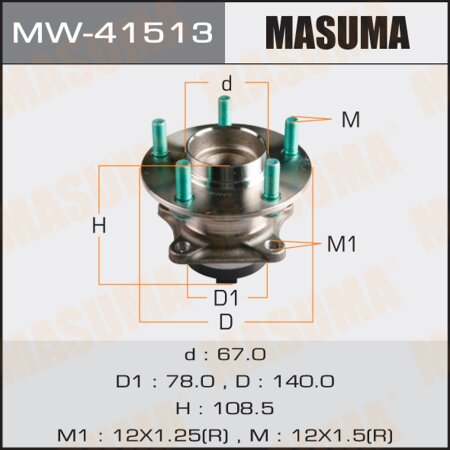 Wheel hub assembly Masuma, MW-41513